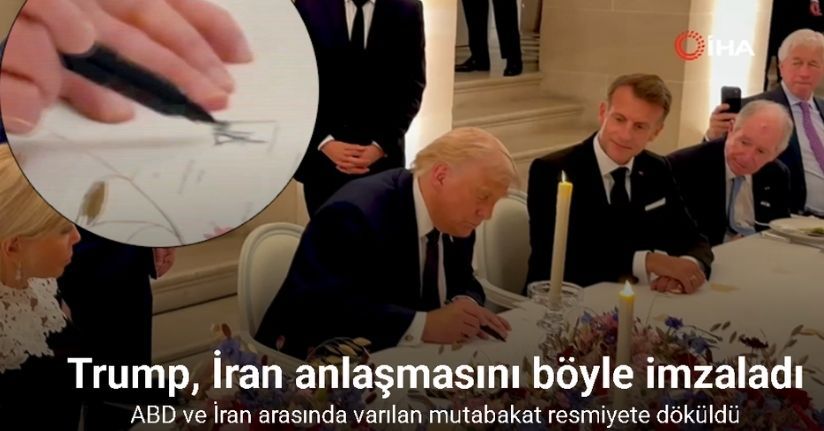 Beyaz Saray, Trump’ın İran anlaşmasını imzaladığı anın görüntülerini yayınladı