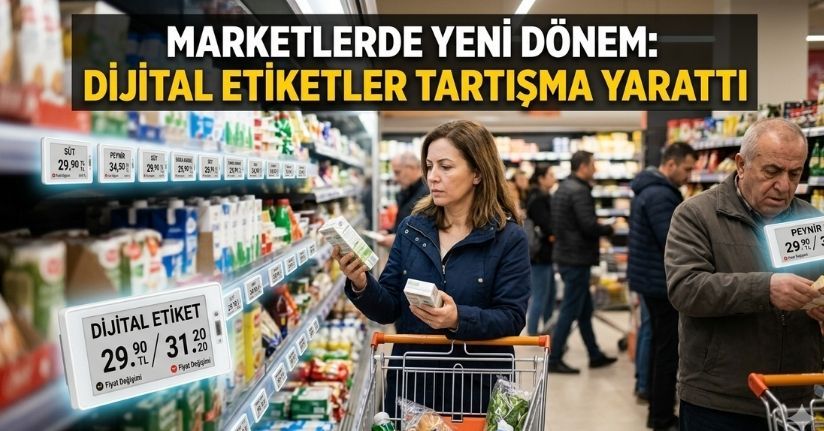 Marketlerde Yeni Dönem: Dijital Etiketler Tartışma Yarattı