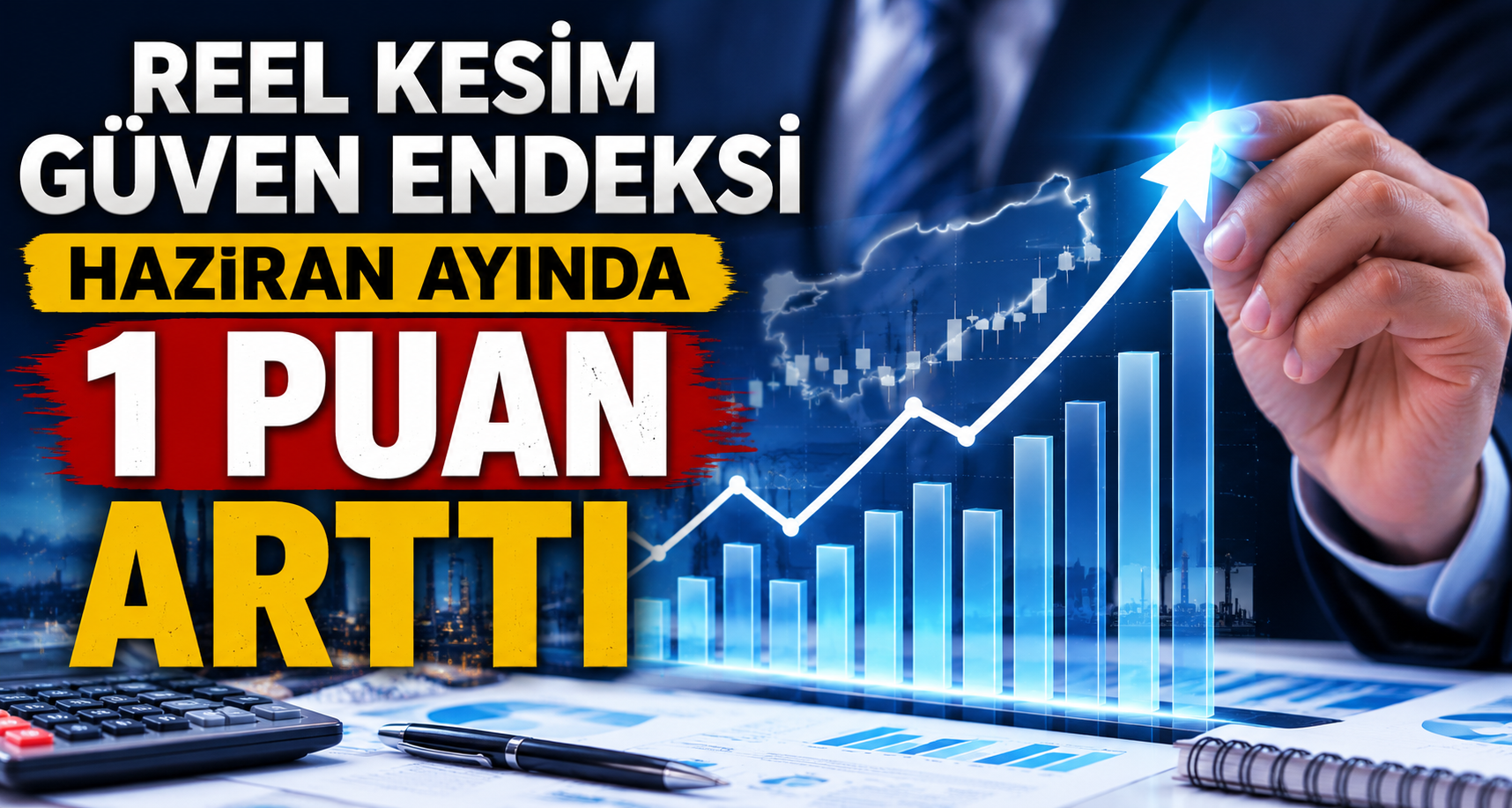 Reel Kesim Güven Endeksi Haziran ayında 1 puan arttı