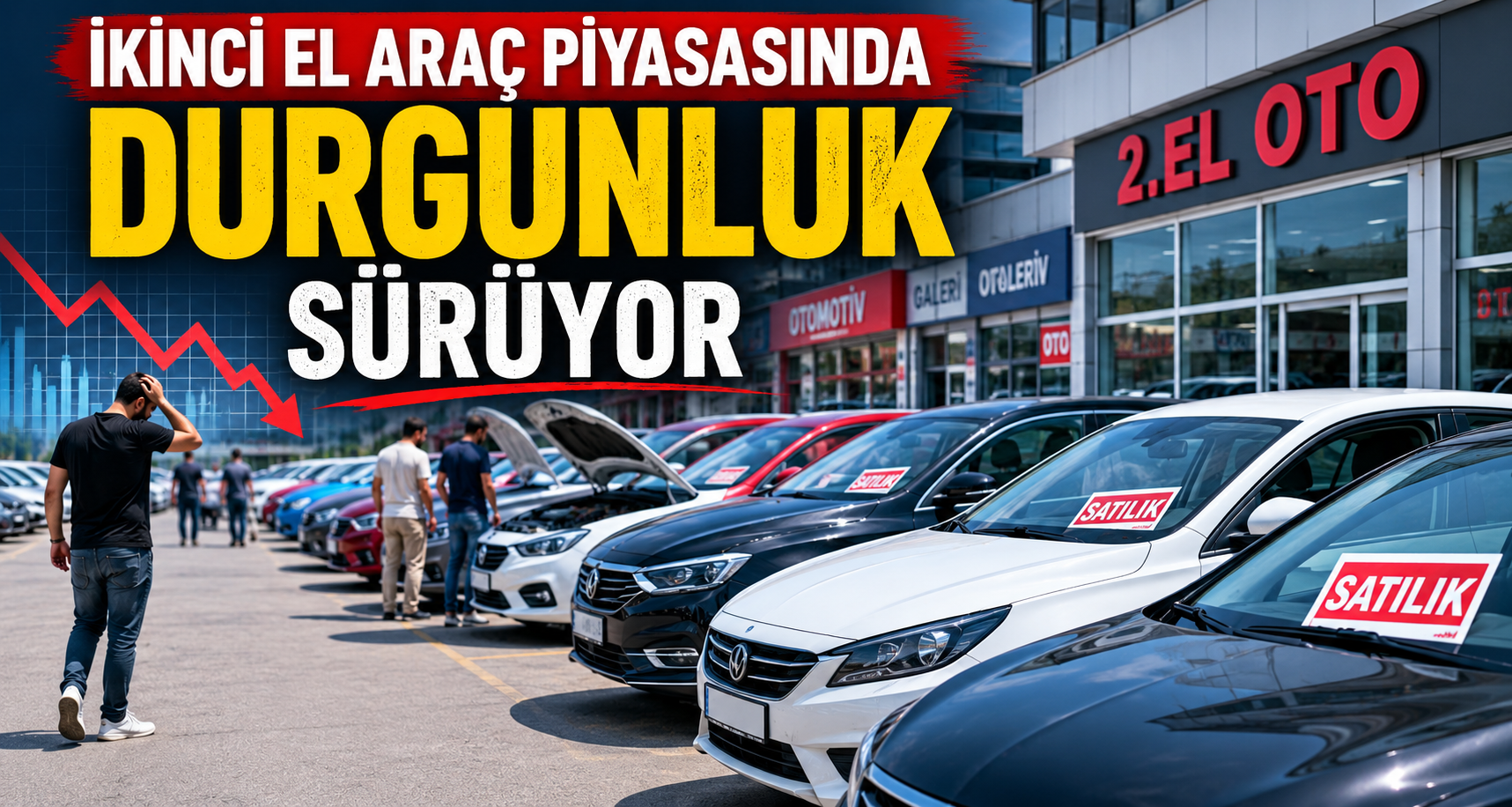 İkinci el araç piyasasında durgunluk sürüyor