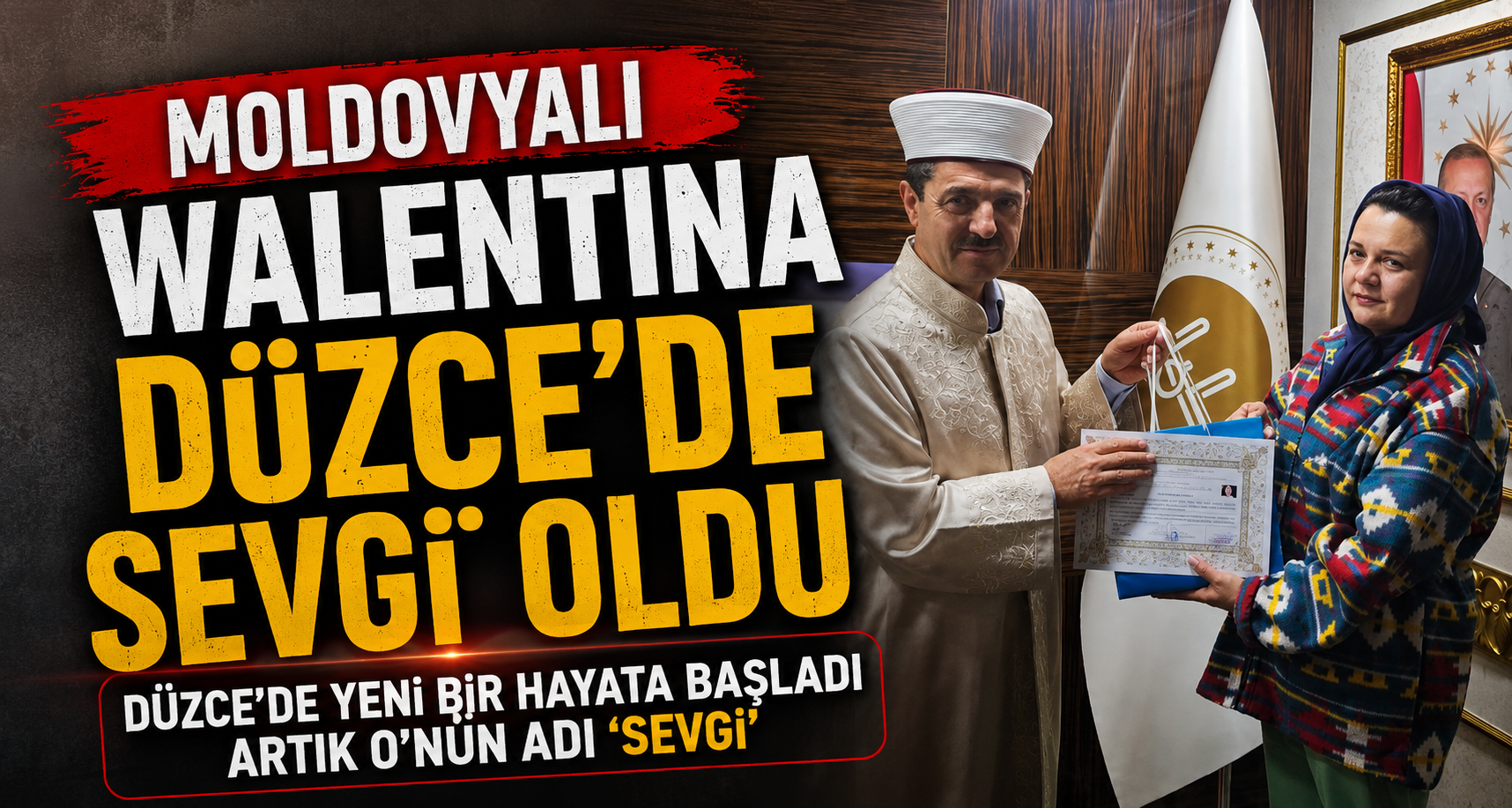 Moldovyalı Walentina Düzce'de Sevgi Oldu