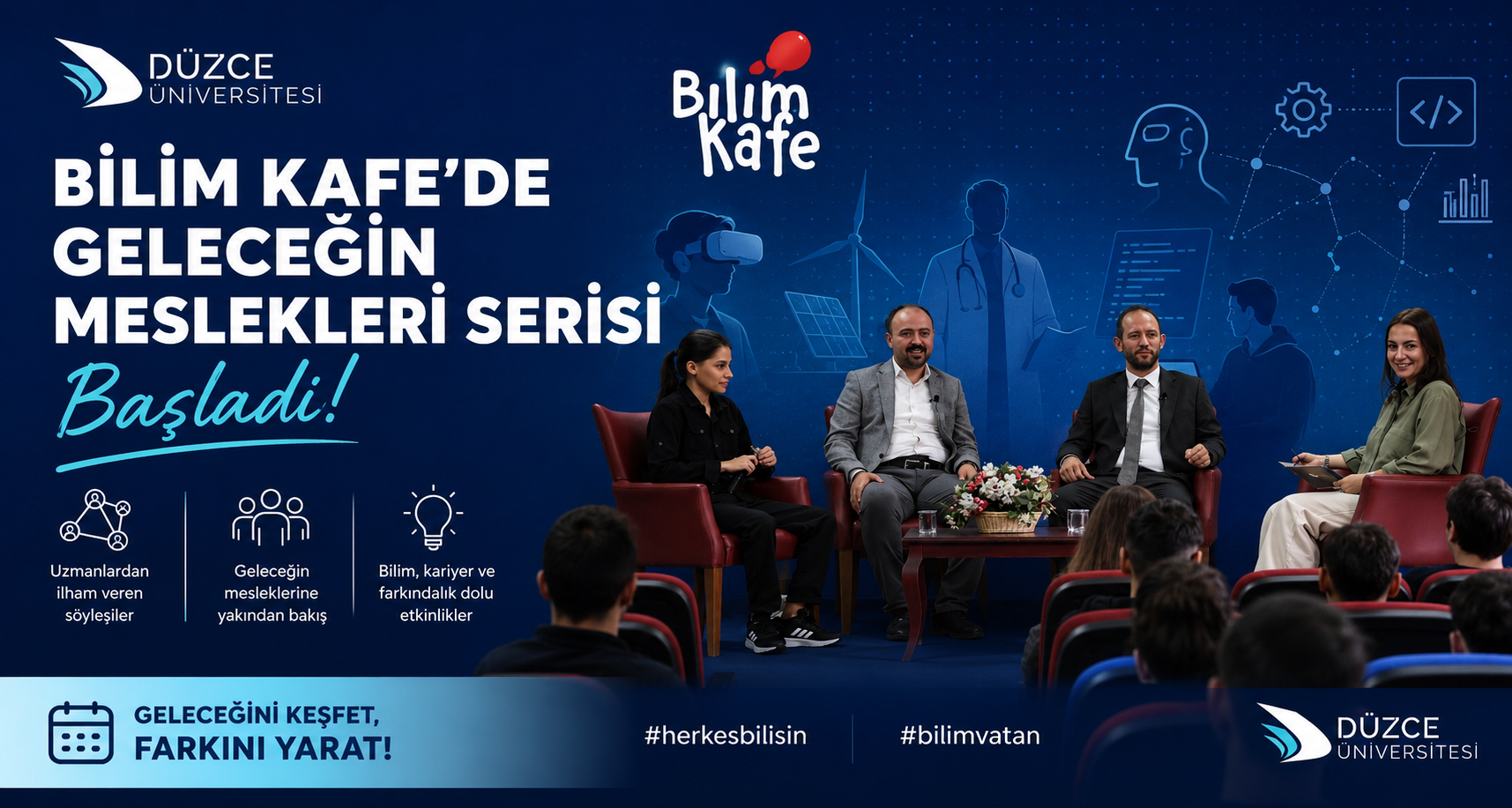 Bilim Kafe’de Geleceğin Meslekleri Serisi Başladı
