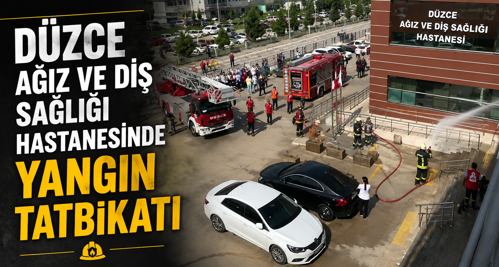 Düzce Ağız ve Diş Sağlığı Hastanesinde Yangın Tatbikatı