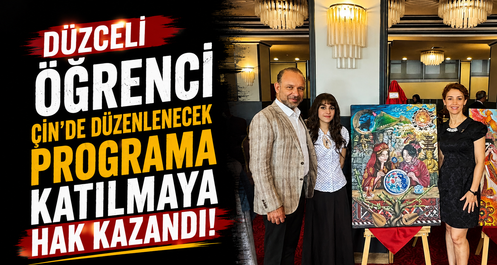 Düzceli Öğrenci Çin’de Düzenlenecek Programa Katılmaya Hak Kazandı