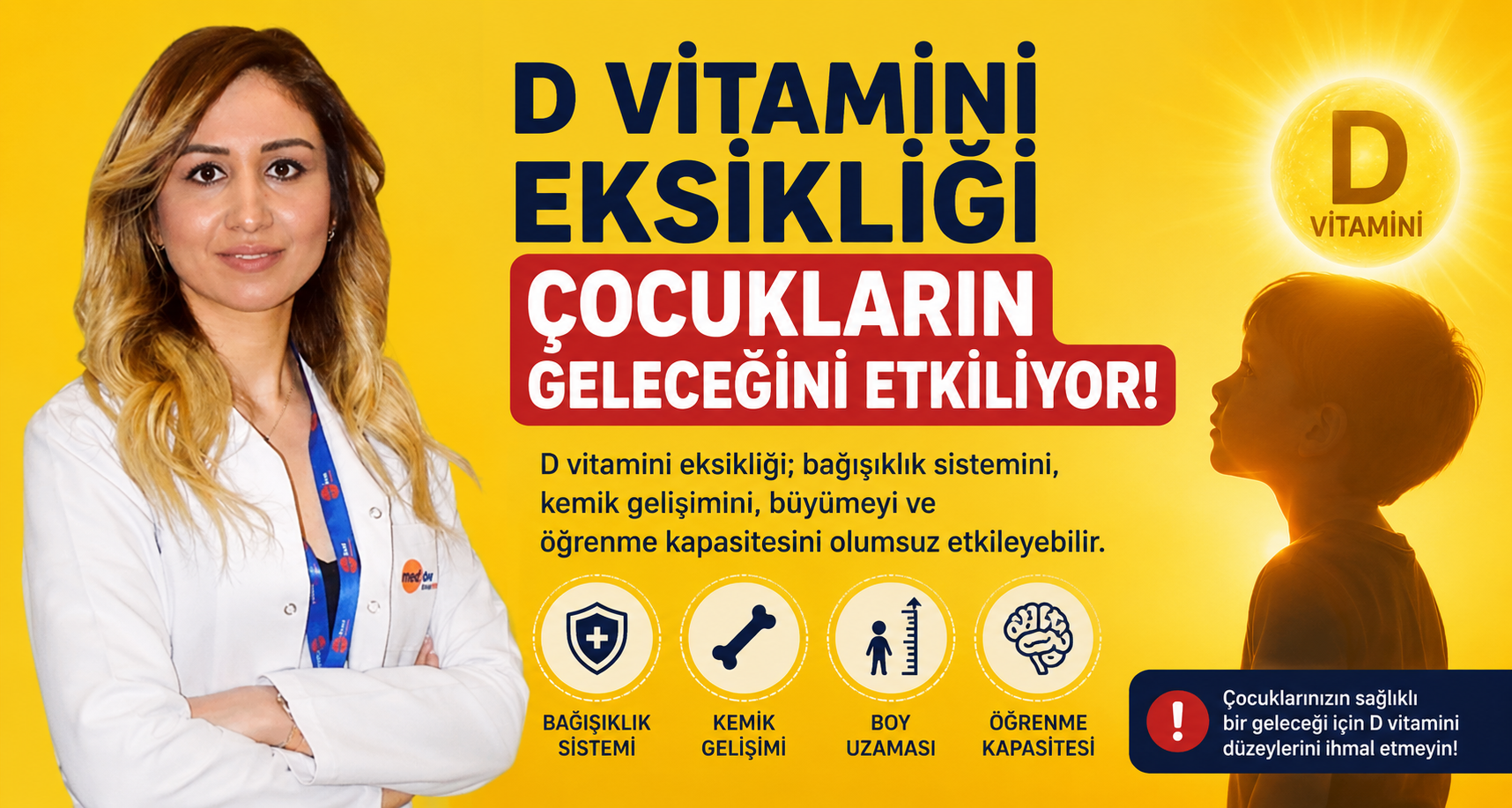 D vitamini eksikliği çocukların geleceğini etkiliyor