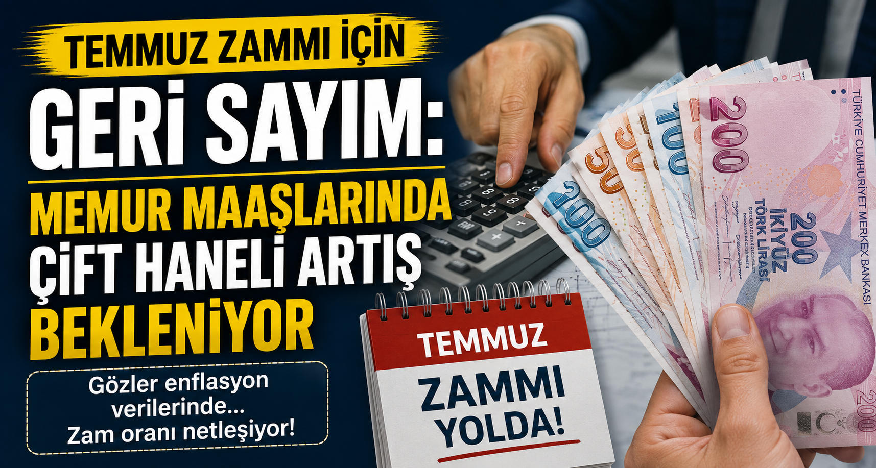 Temmuz Zammı İçin Geri Sayım: Memur Maaşlarında Çift Haneli Artış Bekleniyor