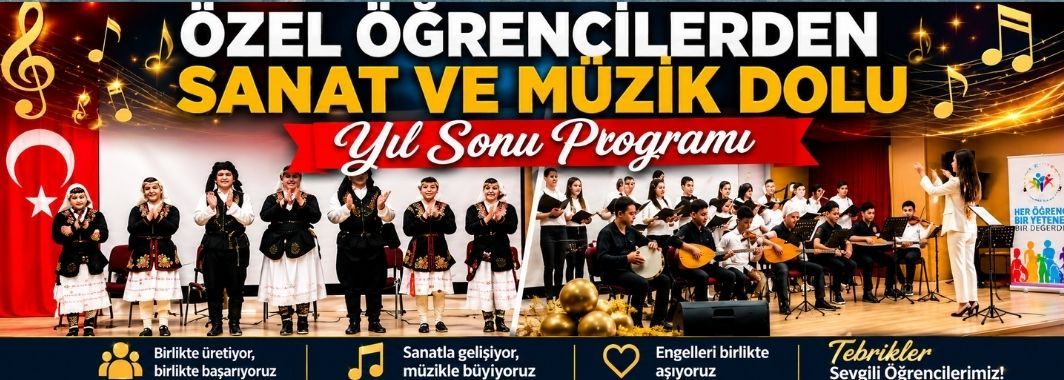 Özel Öğrencilerden Sanat ve Müzik Dolu Yıl Sonu Programı
