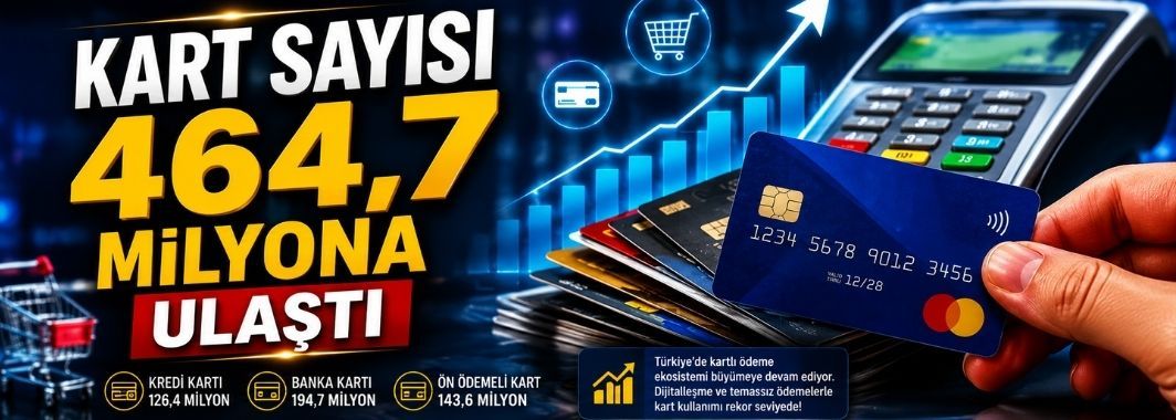 Kart Sayısı 464,7 Milyona Ulaştı