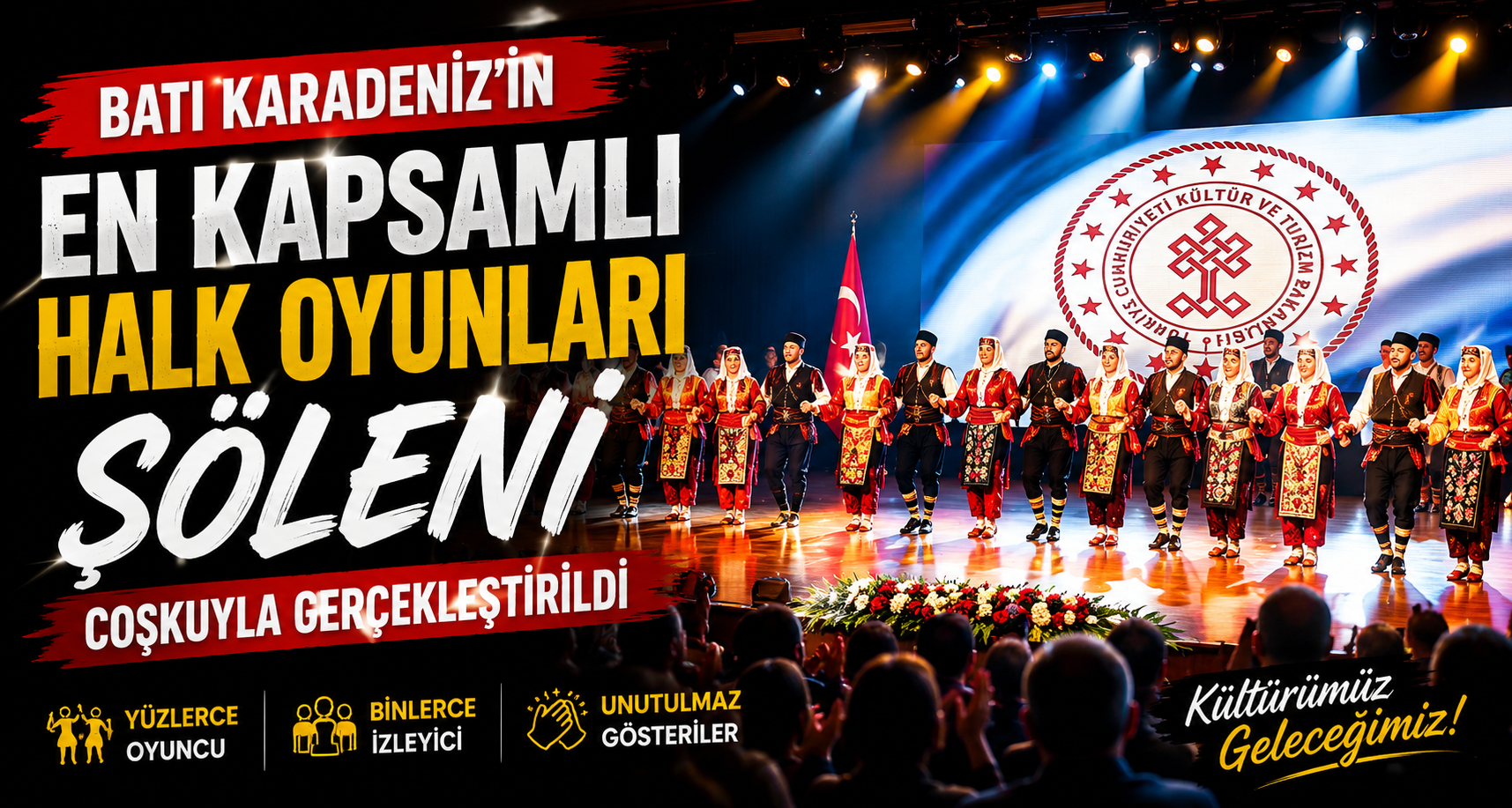 Batı Karadeniz’in en kapsamlı halk oyunları şöleni gerçekleştirildi