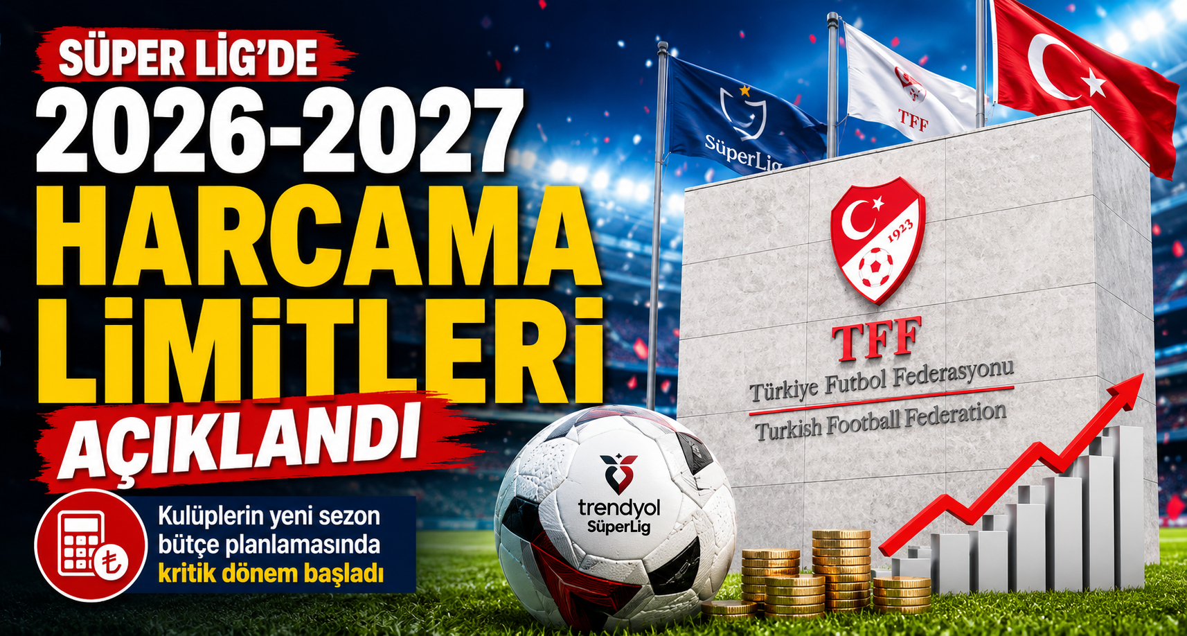 Süper Lig’de 2026-2027 sezonu harcama limitleri açıklandı