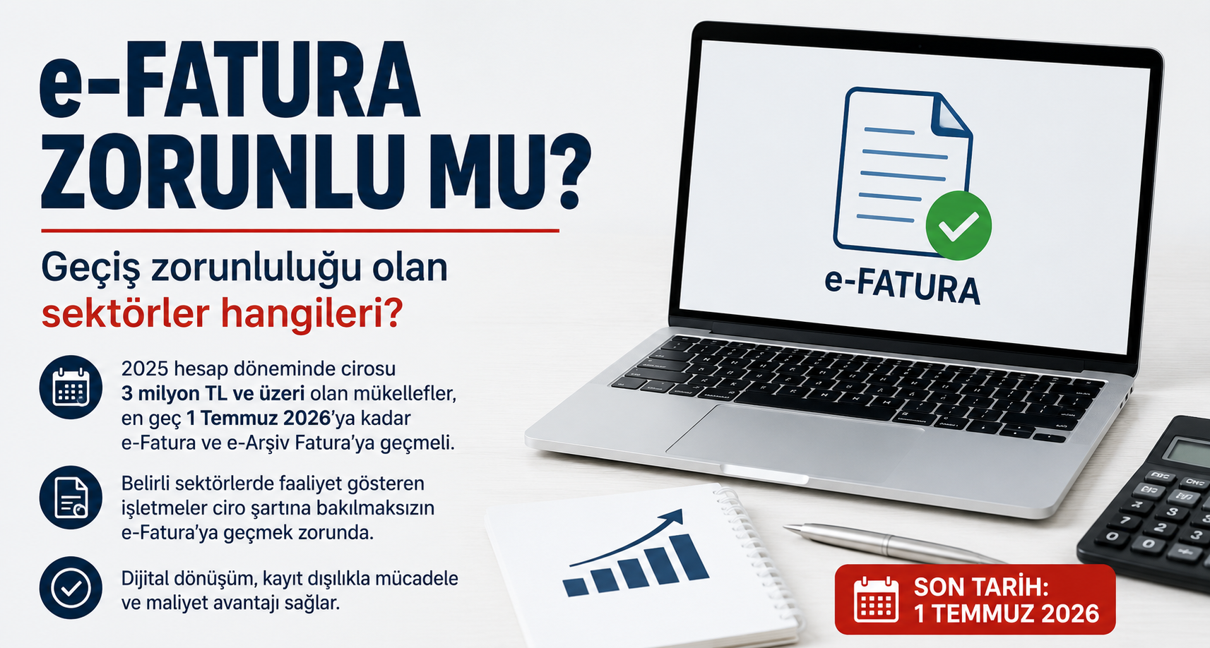 E-Fatura Zorunluluğunda Kapsam Genişliyor: Hangi Sektörler Geçiş Yapmak Zorunda?