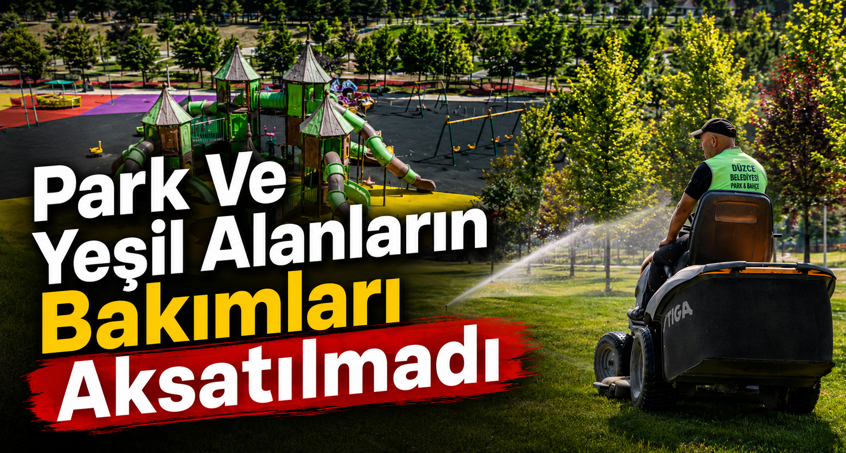 Park Ve Yeşil Alanların Bakımları Aksatılmadı