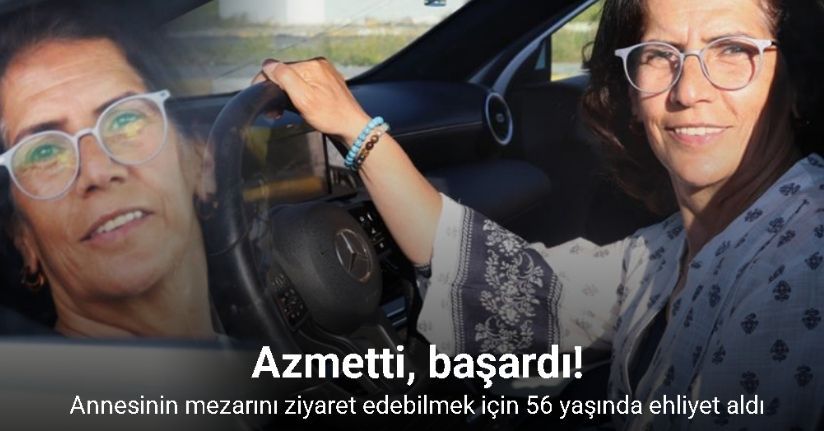 Annesinin mezarını ziyaret edebilmek için 56 yaşında ehliyet aldı, sevincini Kafkas dansıyla kutladı