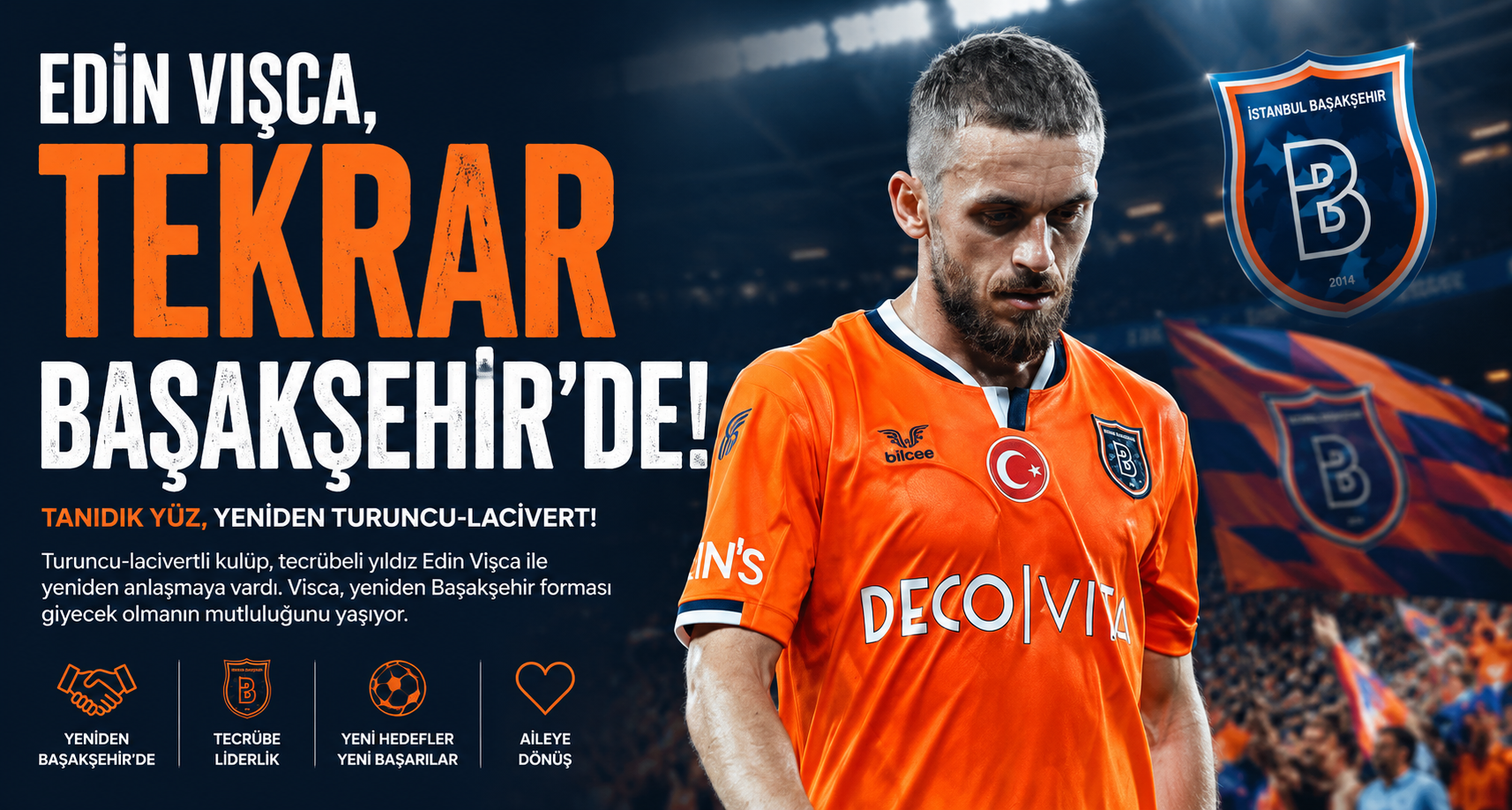 Edin Visca, tekrar Başakşehir’de
