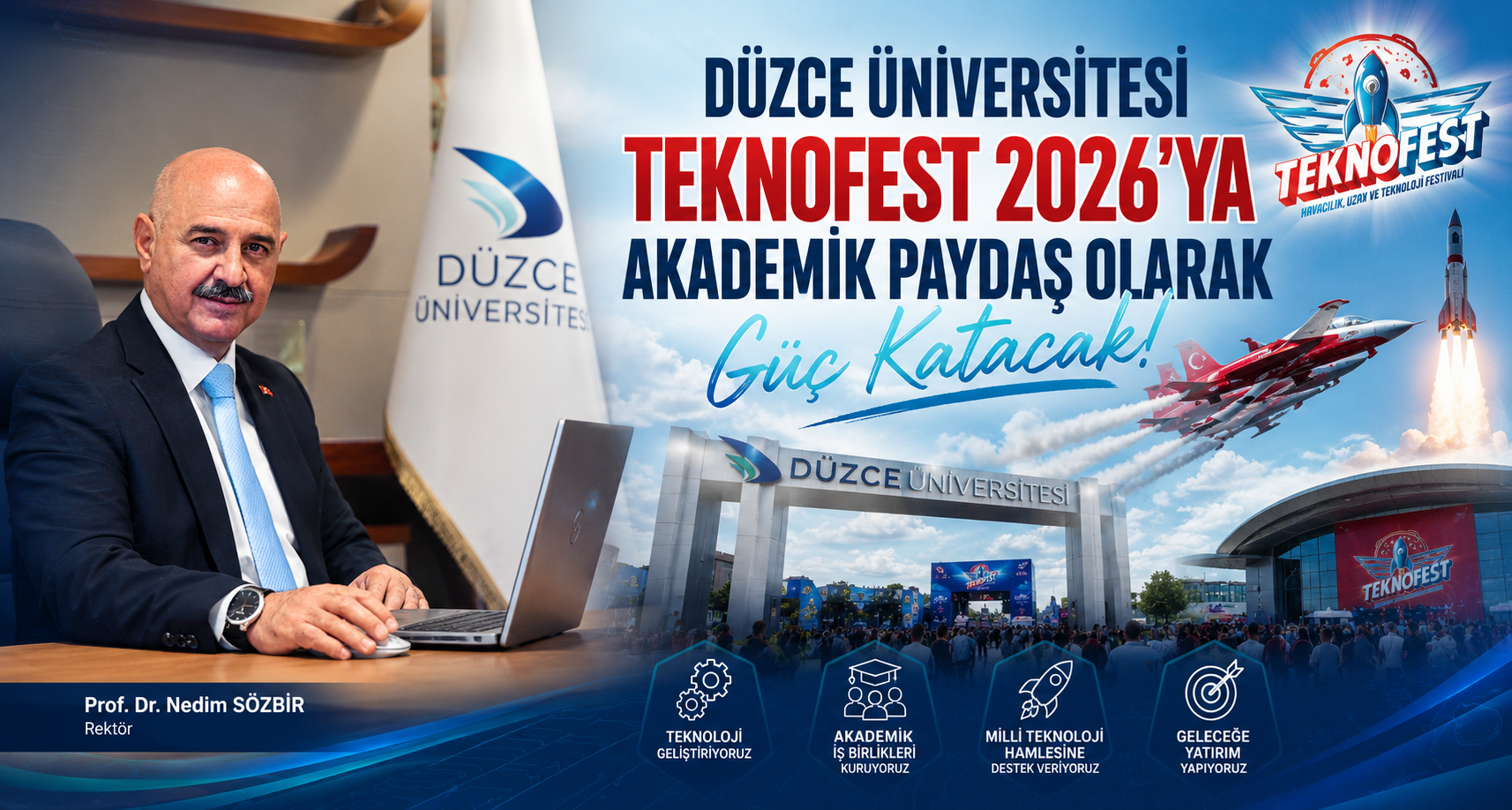 Düzce Üniversitesi TEKNOFEST 2026’ya akademik paydaş olarak güç katacak