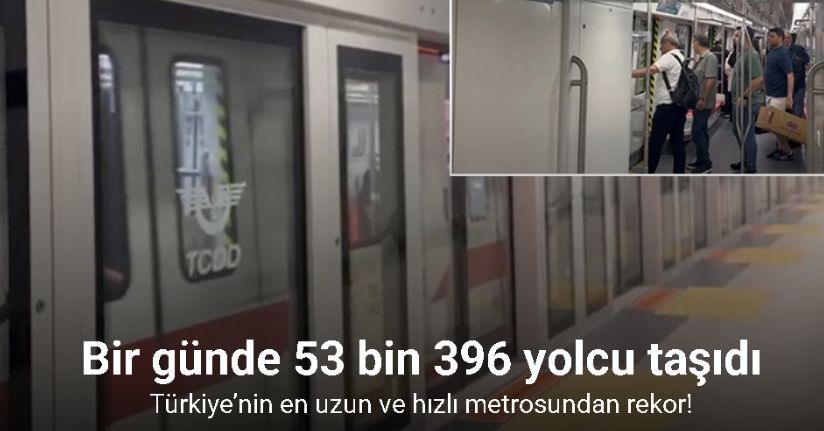 Türkiye’nin en uzun ve hızlı metrosundan rekor