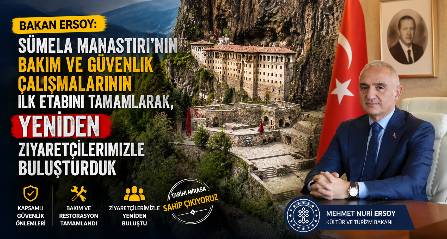 Sümela Manastırı Yeniden Açıldı