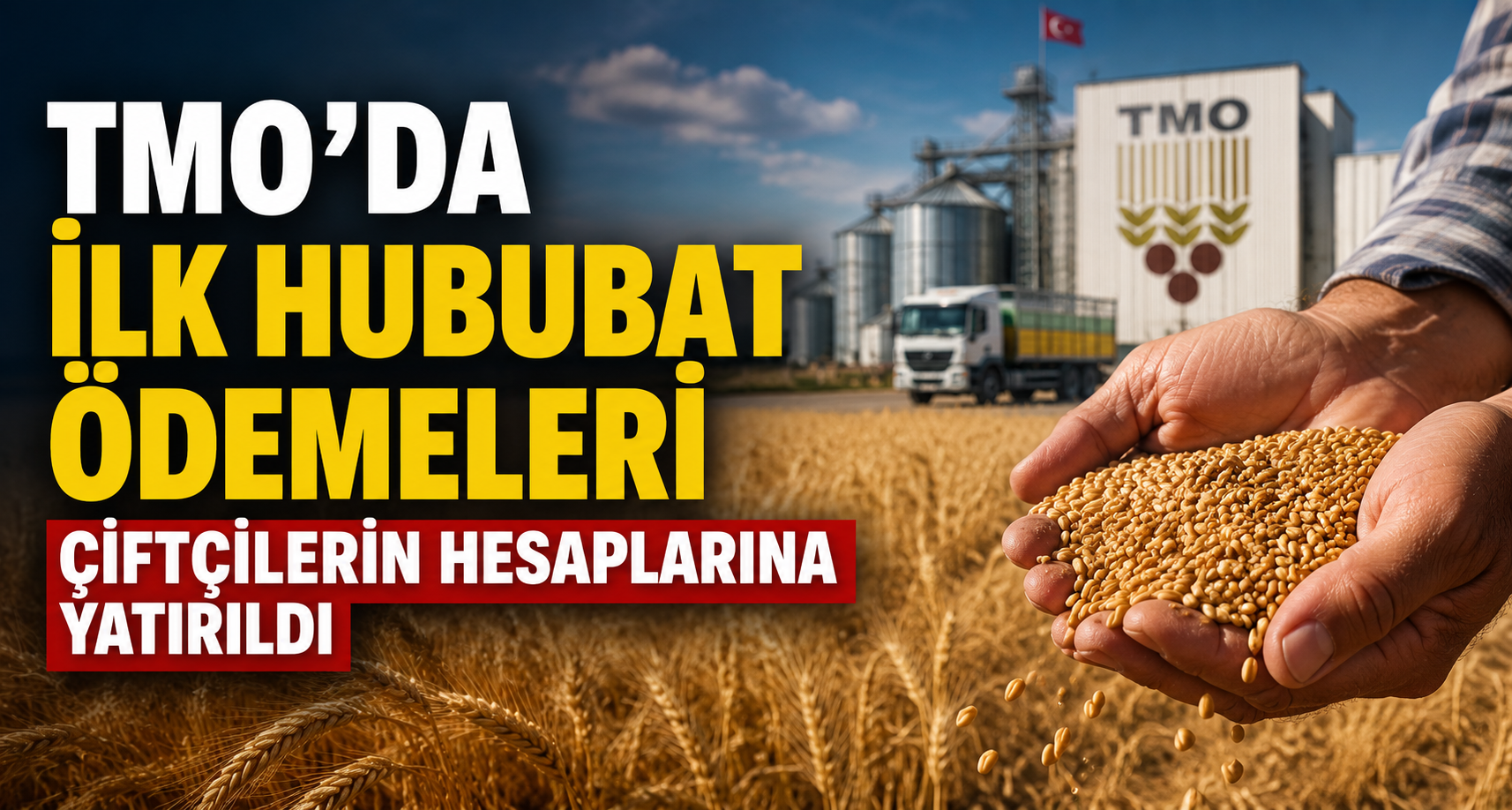 TMO’da ilk hububat ödemeleri çiftçilerin hesaplarına yatırıldı