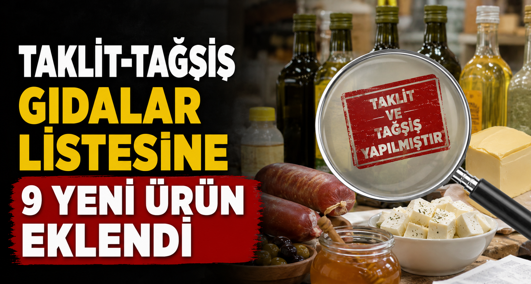 Taklit-tağşiş gıdalar listesine 9 yeni ürün eklendi