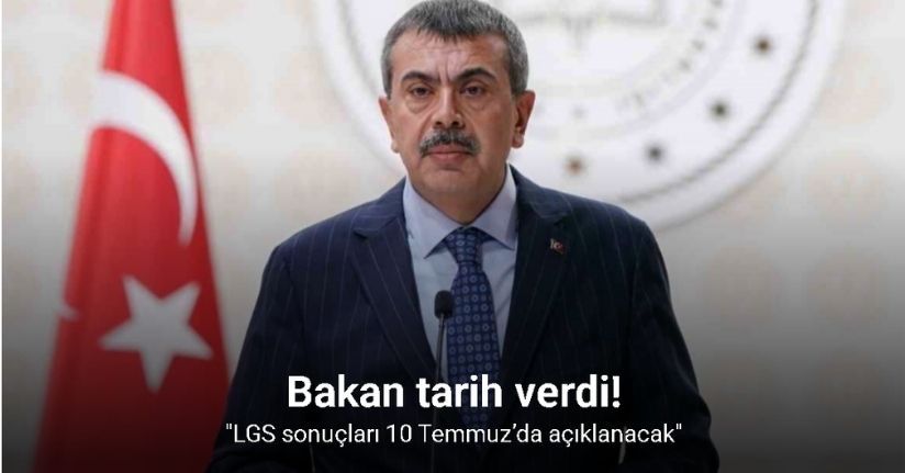 Bakan tarih verdi: 