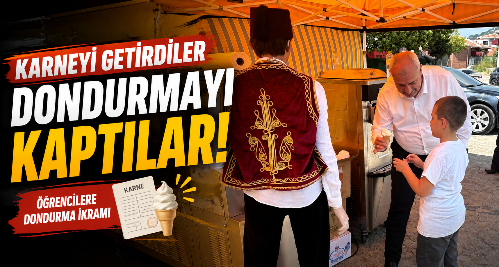 Karneyi Getirdiler Dondurmayı Kaptılar