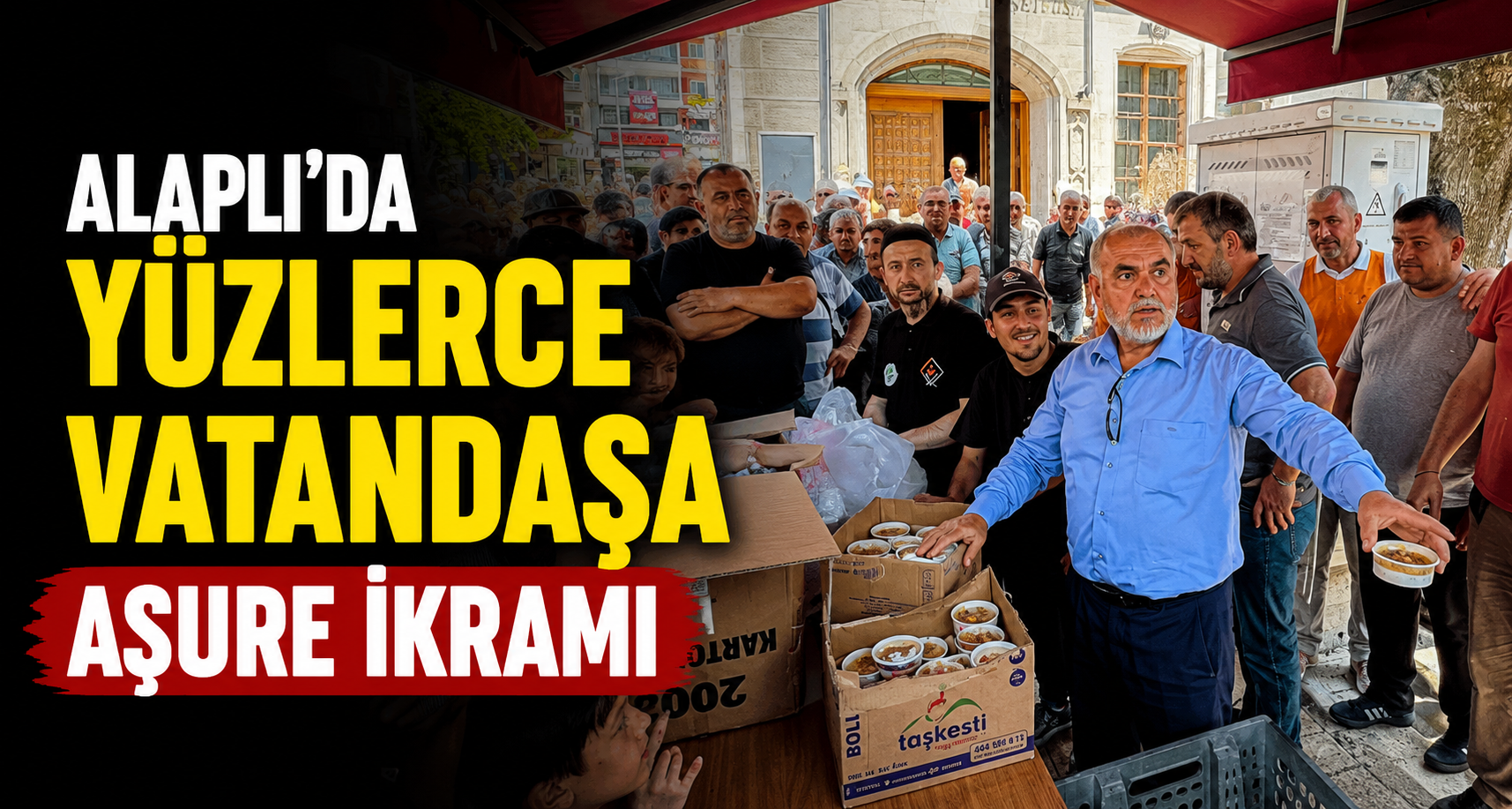 Alaplı’da yüzlerce vatandaşa aşure ikramı