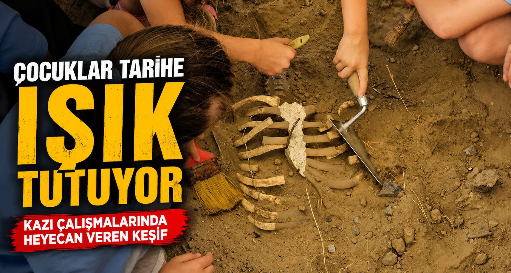 Zonguldak’ta çocuklar arkeolojik kazı heyecanı yaşadı