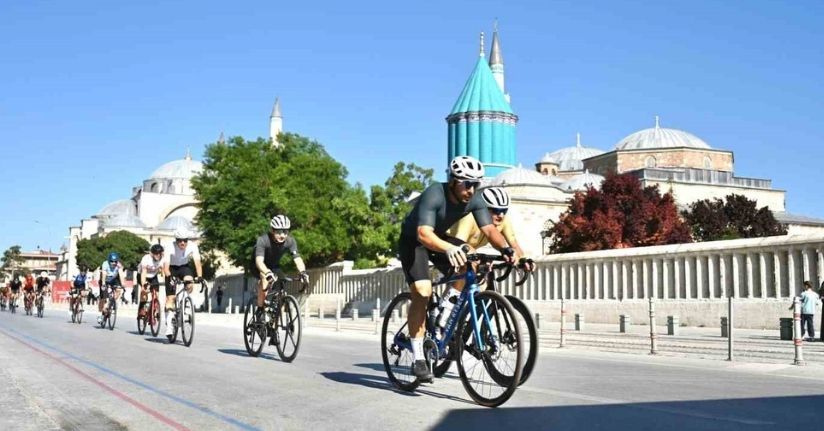 Avrupa bisiklet başkenti Konya’da Granfondo bisiklet yol yarışı heyecanı yaşandı