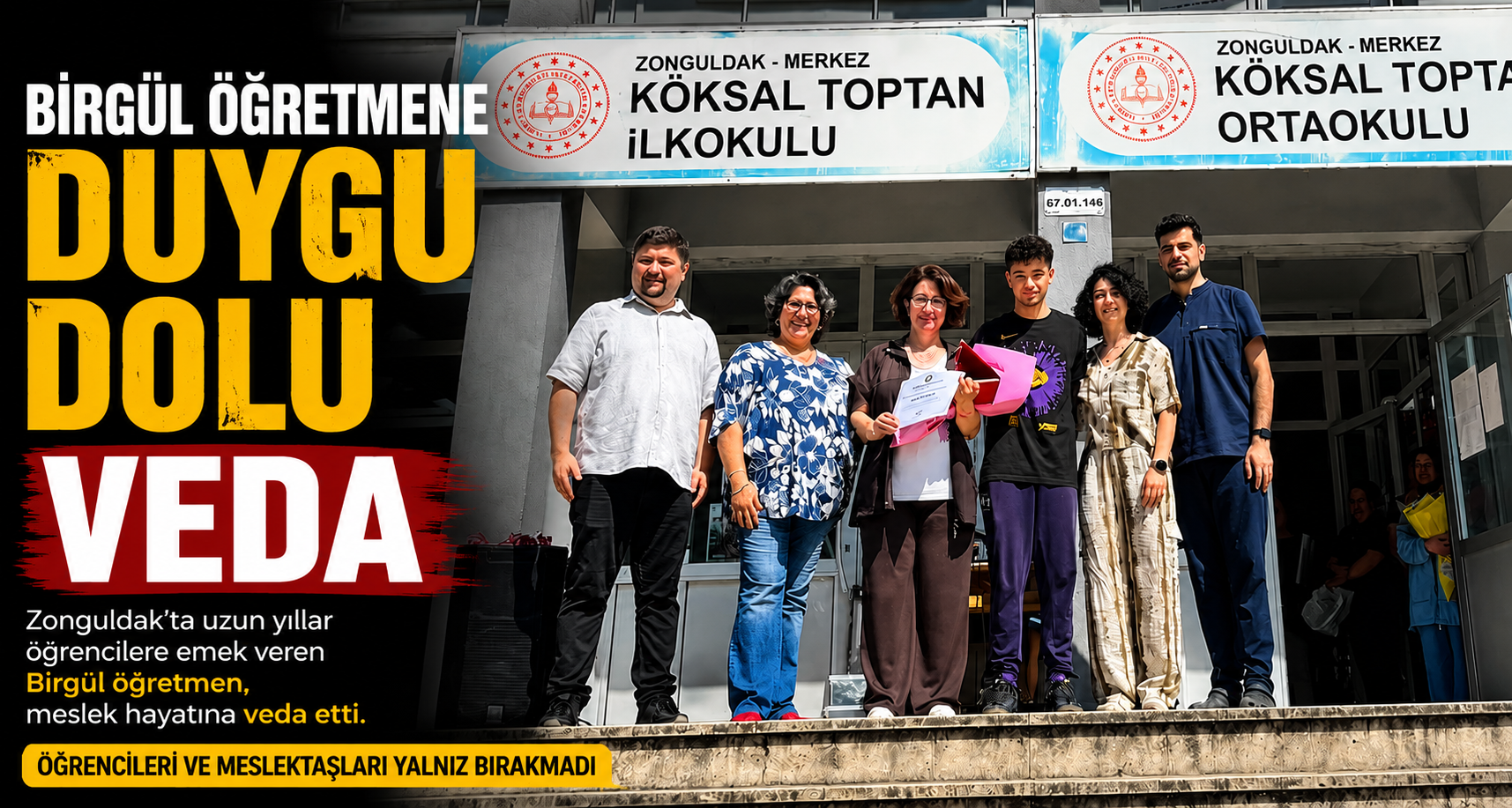 Birgül Öğretmene duygu dolu veda