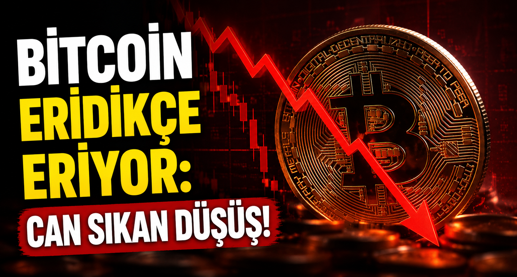 Bitcoin eridikçe eriyor: Can sıkan düşüş!
