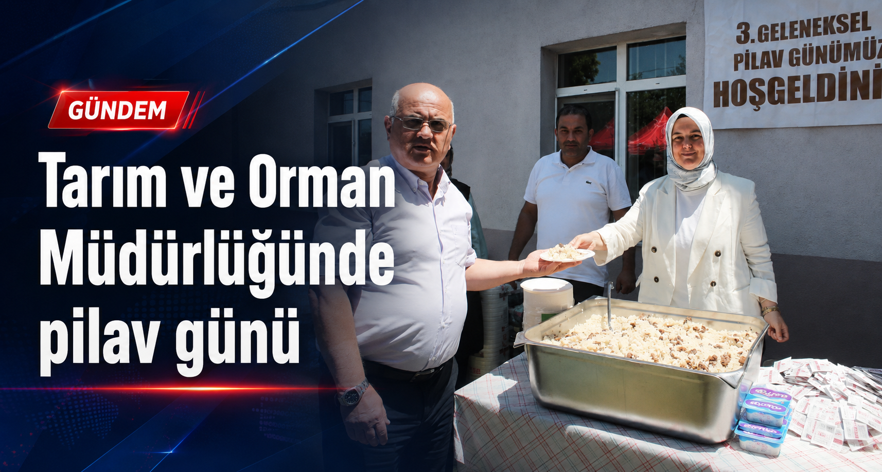Tarım ve Orman Müdürlüğünde pilav günü