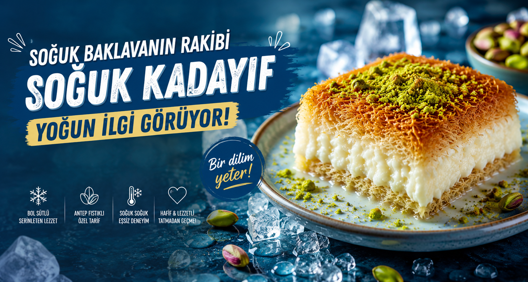 Soğuk baklavanın rakibi soğuk kadayıf yoğun ilgi görüyor