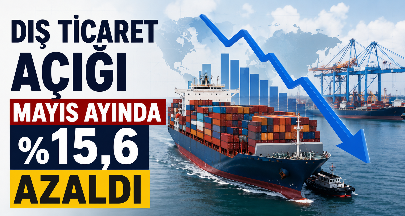 Dış ticaret açığı Mayıs ayında yüzde 15,6 azaldı