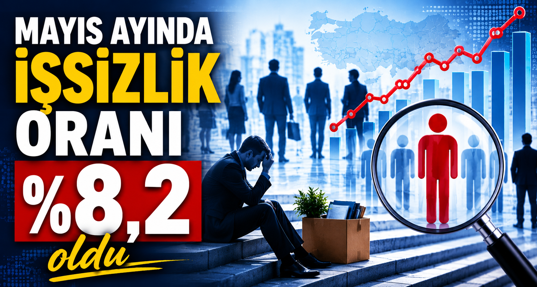 Mayıs ayında işsizlik oranı yüzde 8,2 oldu