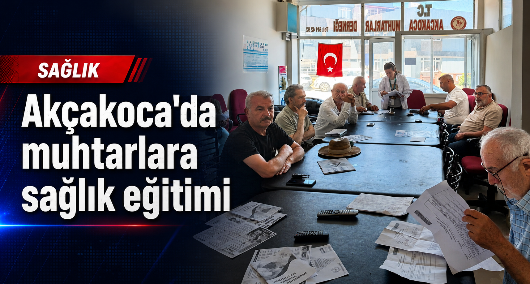 Akçakoca'da Muhtarlara Sağlık Eğitimi