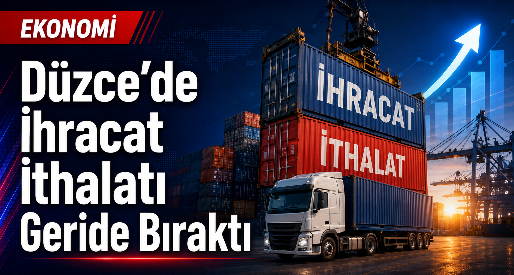 Düzce’de İhracat İthalatı Geride Bıraktı