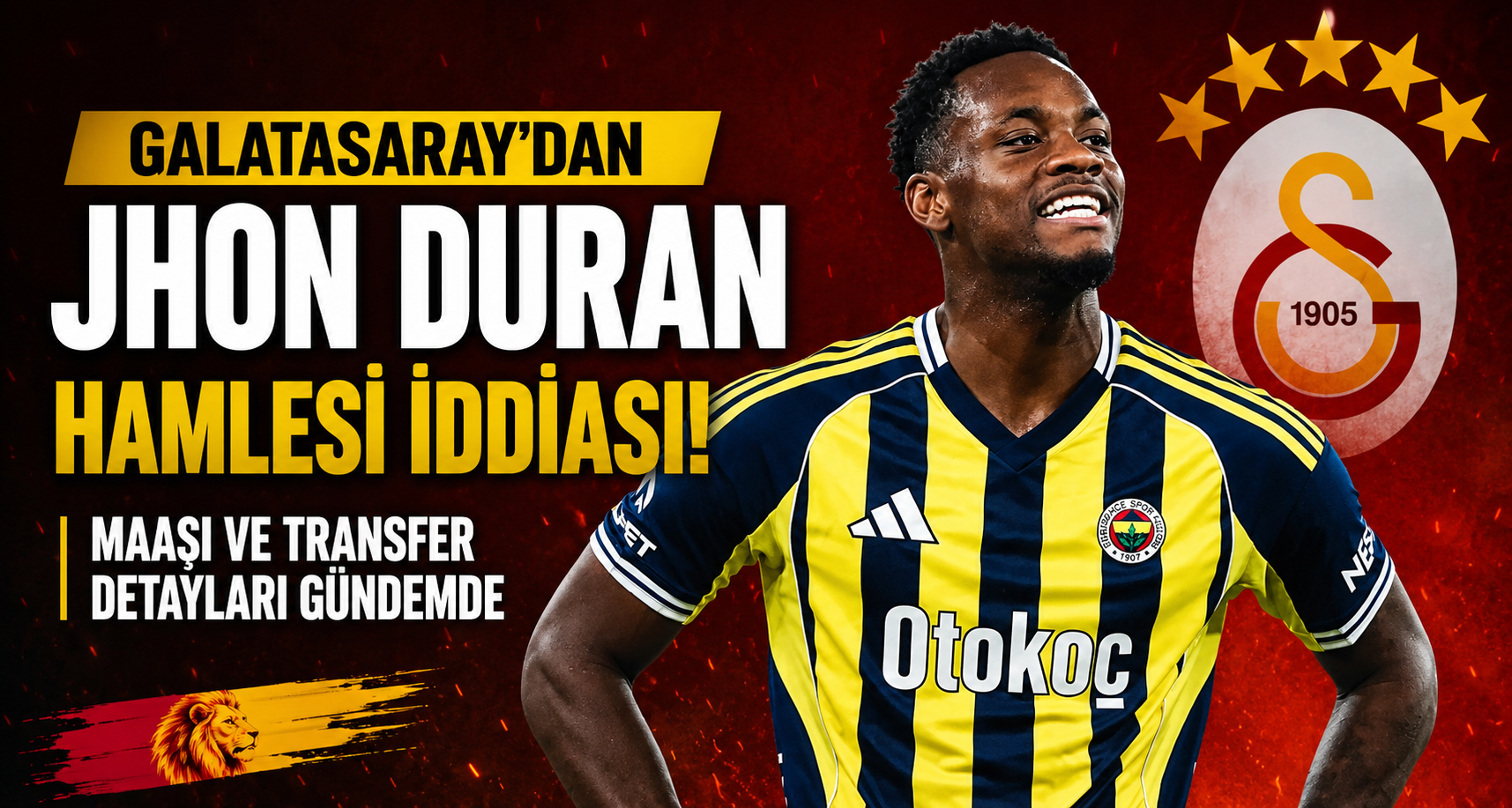 Galatasaray'dan Jhon Duran Hamlesi İddiası! Maaşı ve Transfer Detayları Gündemde