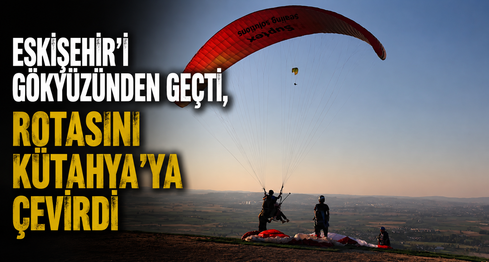Eskişehir’i gökyüzünden geçti, rotasını Kütahya’ya çevirdi
