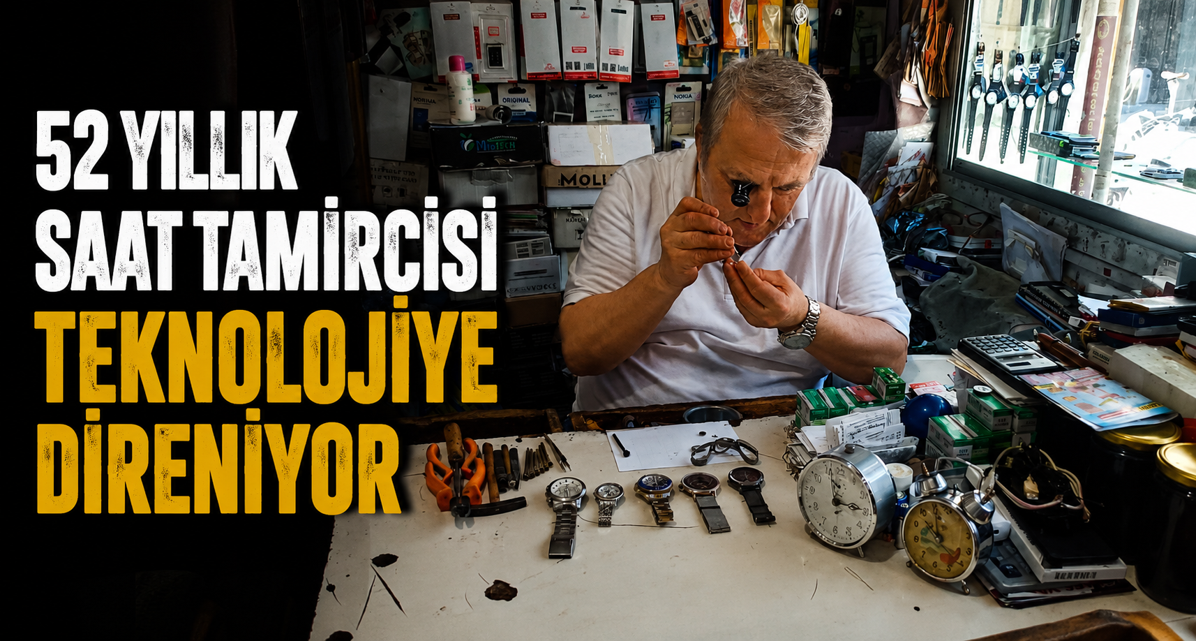 52 yıllık saat tamircisi teknolojiye direniyor