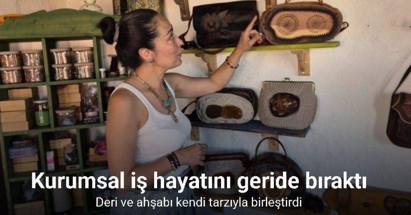 Kurumsal iş hayatını geride bıraktı, deri ve ahşabı kendi tarzıyla birleştirdi
