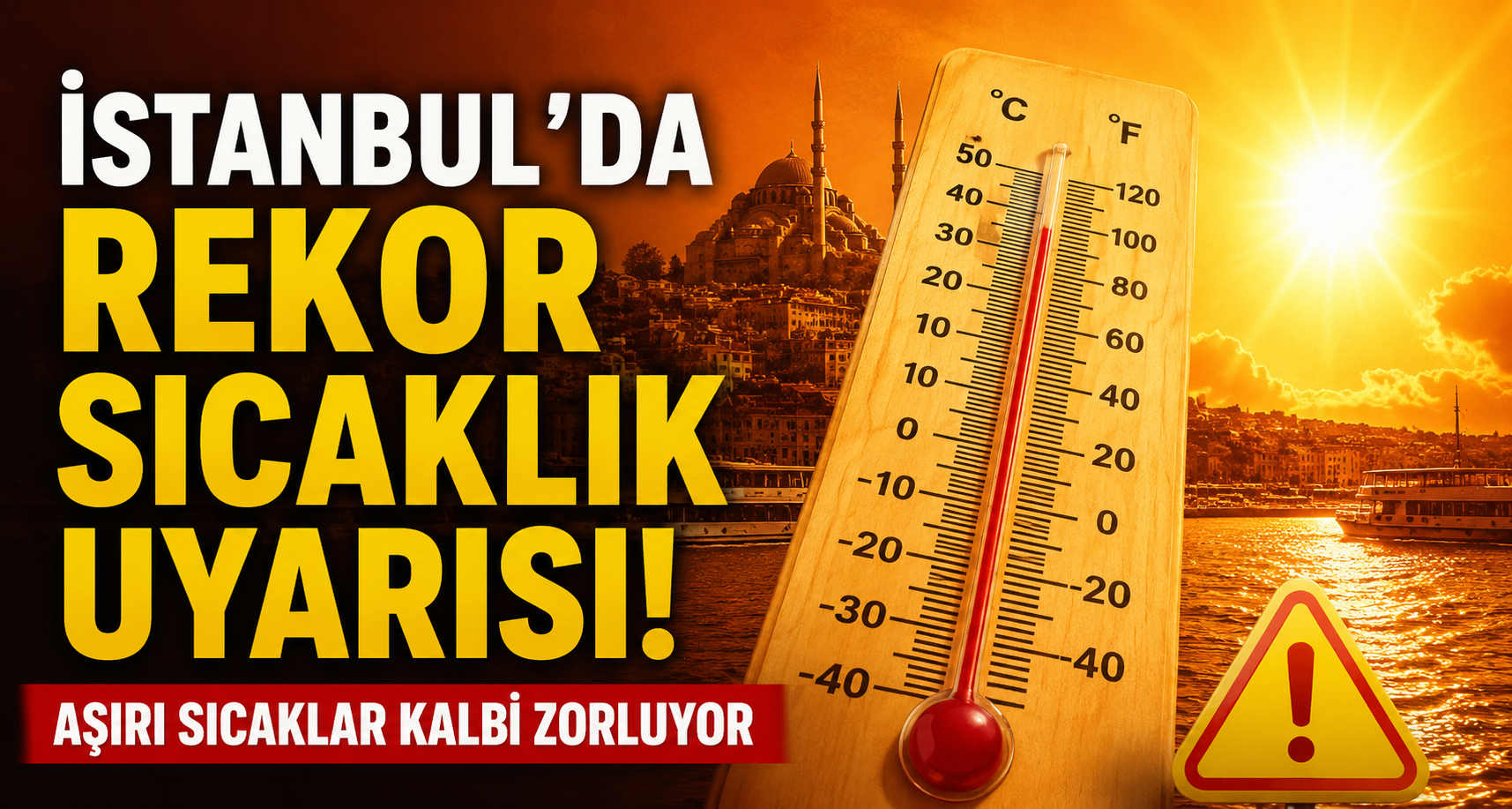 İstanbul’da rekor sıcaklık uyarısı: Aşırı sıcaklar kalbi zorluyor