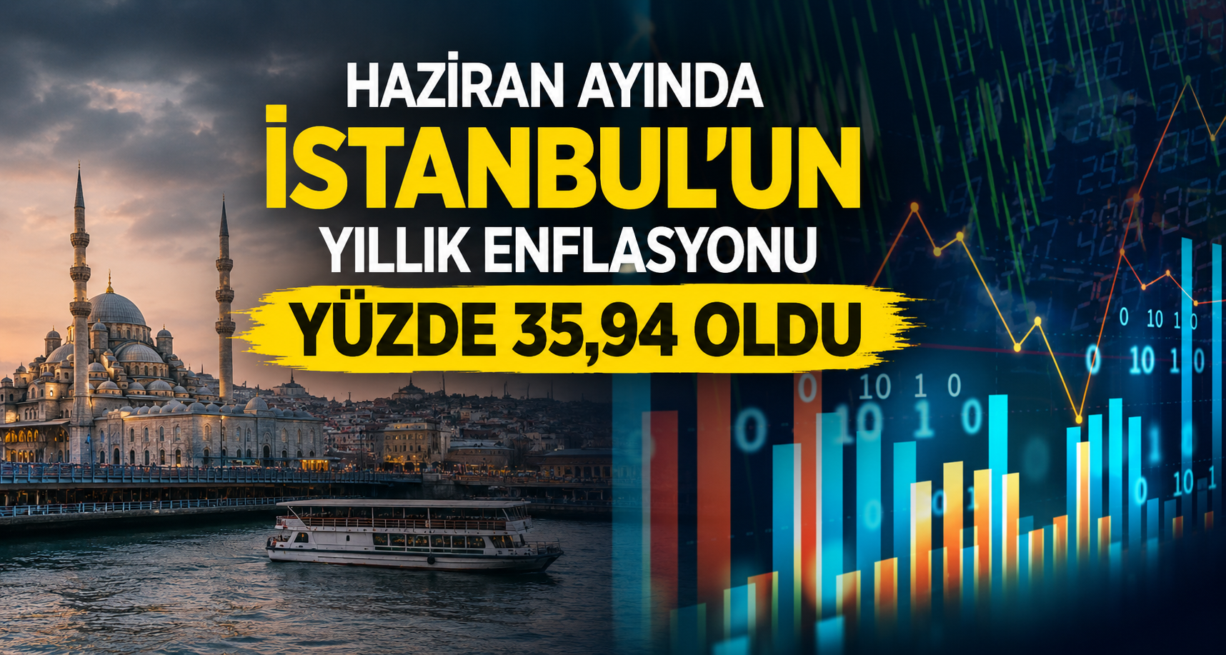 Haziran ayında İstanbul’un yıllık enflasyonu yüzde 35,94 oldu