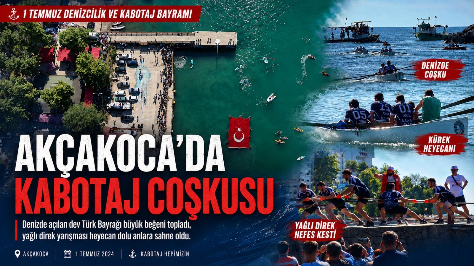 Akçakoca’da 1 Temmuz Denizcilik ve Kabotaj Bayramı Kutlandı