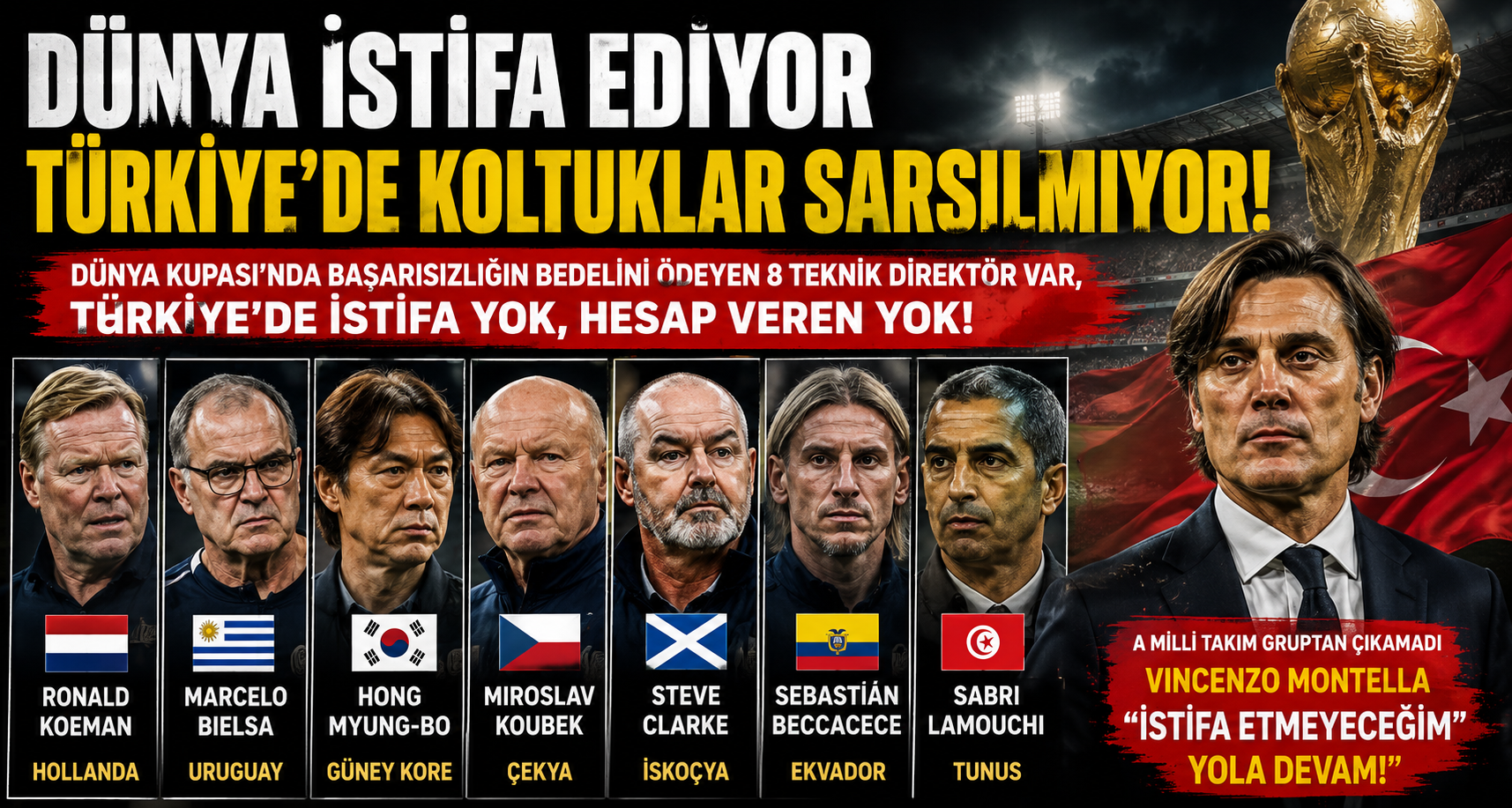 Dünya İstifa Ediyor, Bizde Koltuklar Sarsılmıyor