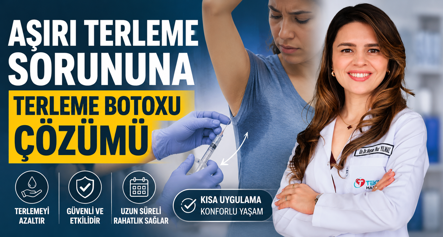 Aşırı terleme sorununa terleme botoksu çözümü