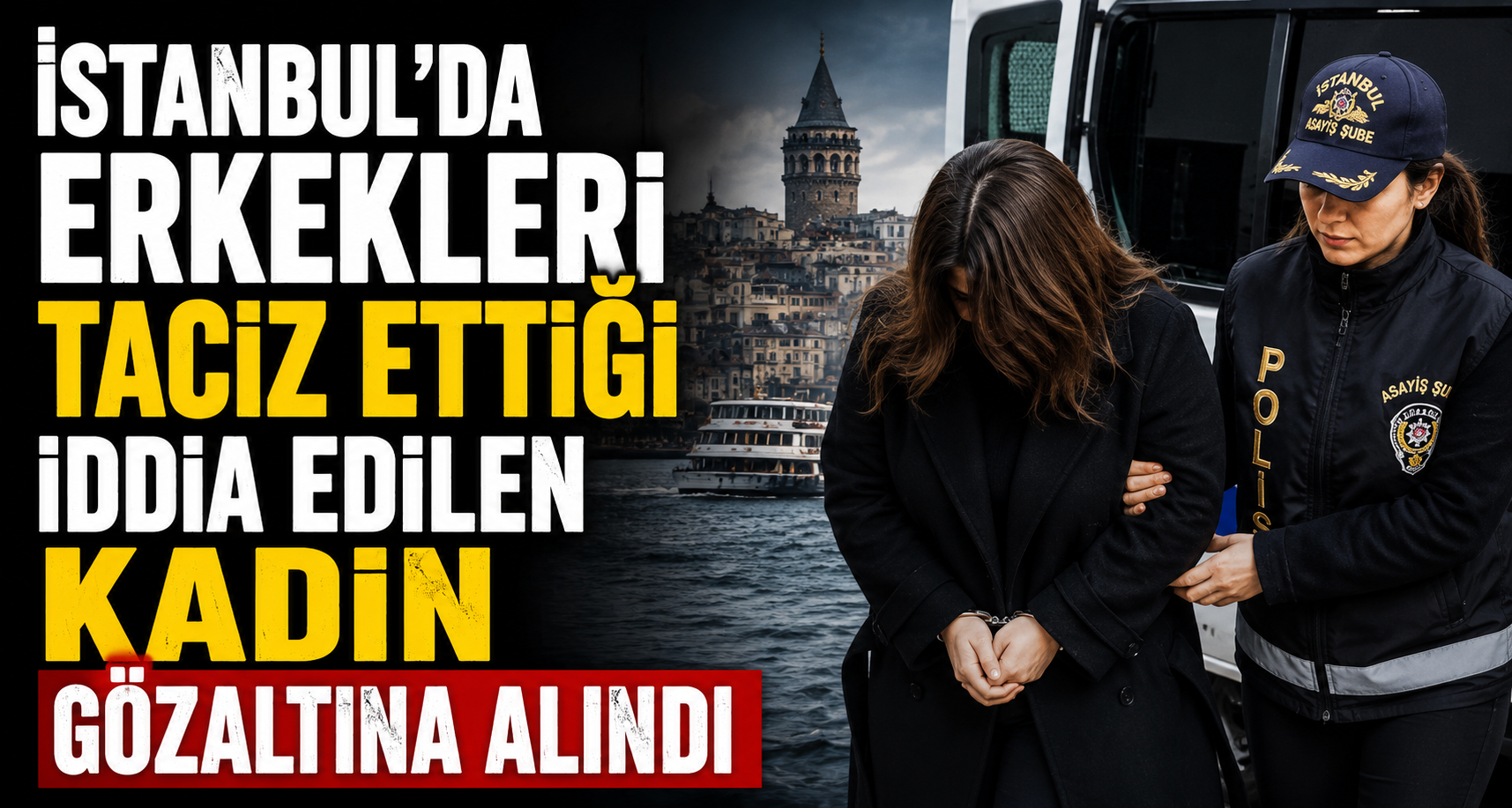 İstanbul'da erkekleri taciz ettiği iddia edilen kadın gözaltına alındı