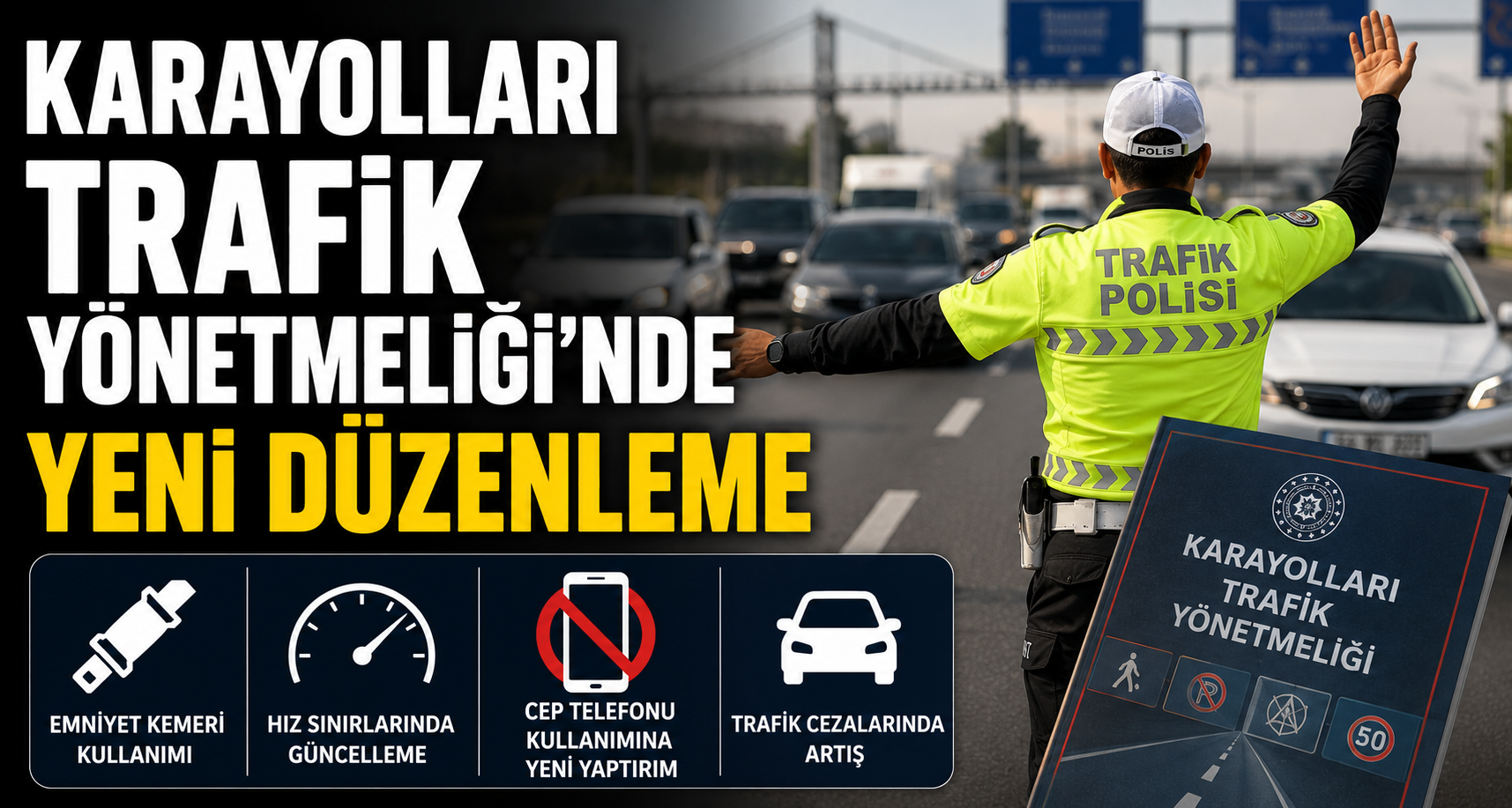 Karayolları Trafik Yönetmeliği’nde yeni düzenleme