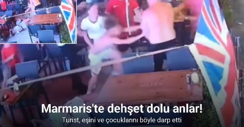 Yabancı uyruklu turistten ailesine şiddet