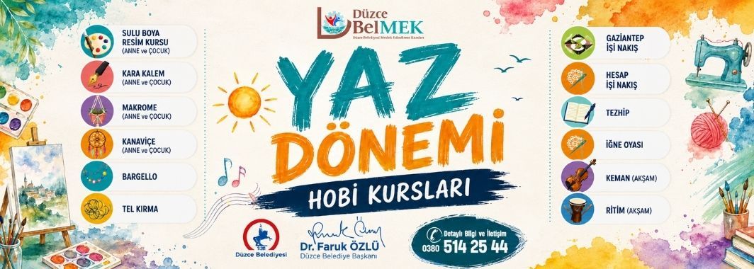 12 Branşta Hobi Kursları Başlıyor
