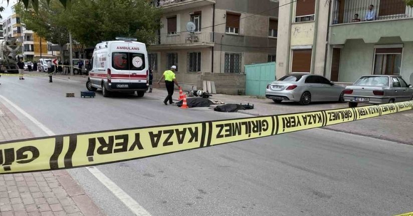 Beton mikserinin çarptığı elektrikli bisikletin sürücüsü öldü